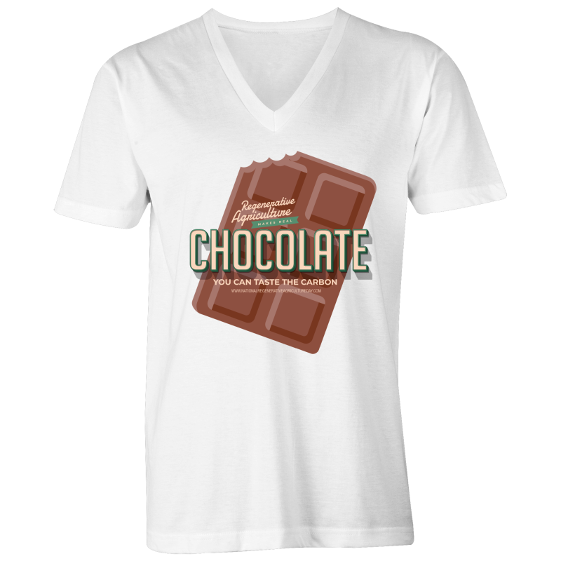 'Choco' AS Colour Tarmac - Mens V-Neck Tee