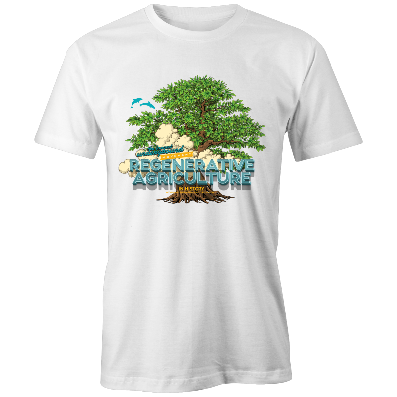 'Tree cloud' Etiko - Unisex Fairtrade Organic Crew Tee