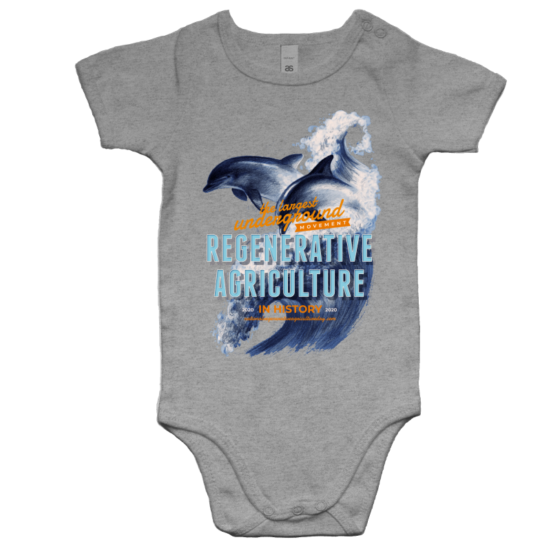 ' Dolphins' AS Colour Mini Me - Baby Onesie Romper