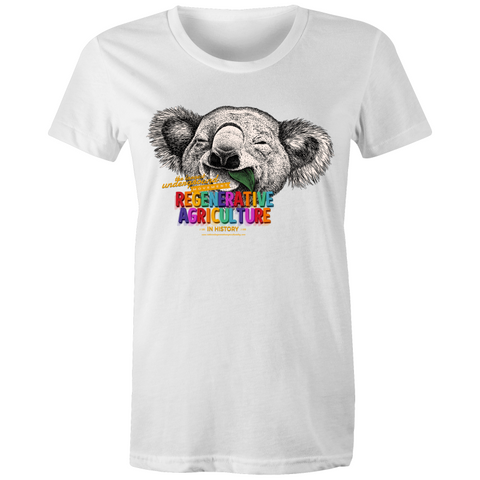 'Koala' AS Colour Bevel - Womens V-Neck T-Shirt