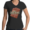 'Choco'  AS Colour Bevel - Womens V-Neck T-Shirt