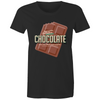 'Choco' AS Colour Wafer - Womens Crew T-Shirt