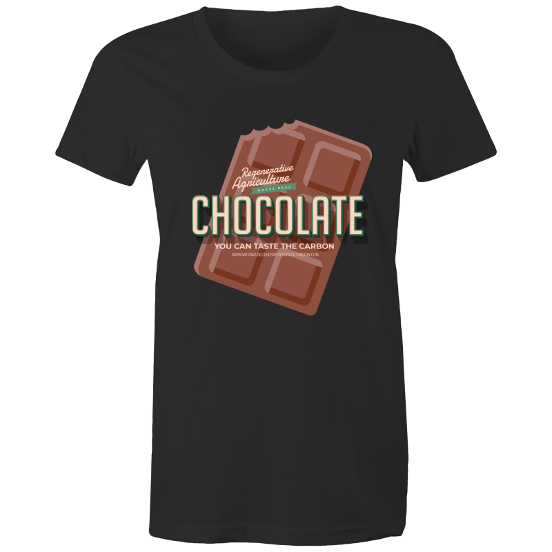 'Choco' AS Colour Wafer - Womens Crew T-Shirt