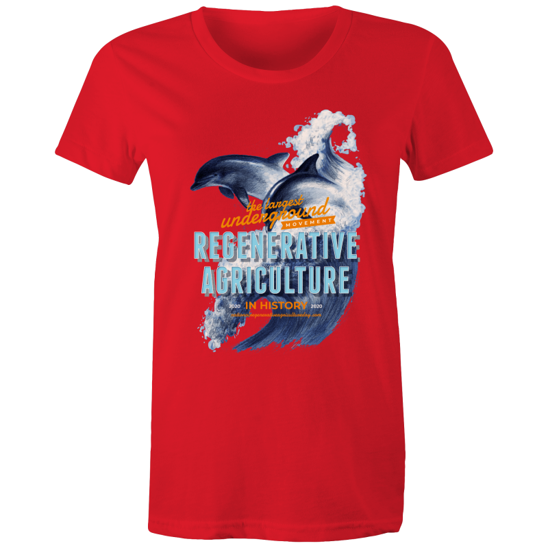 ' Dolphins'  AS Colour - Women's Maple Tee