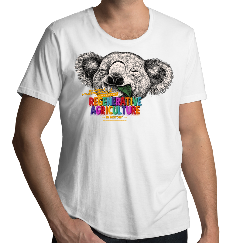 'Koala' AS Colour Shadow - Mens Scoop Neck T-Shirt