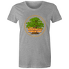 'Tree geometry' AS Colour Wafer - Womens Crew T-Shirt