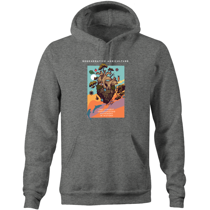 'Poster' AS Colour Stencil - Pocket Hoodie Sweatshirt