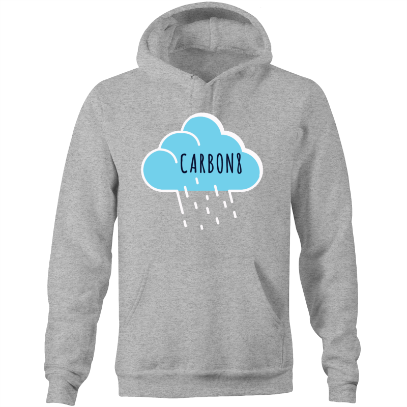 'Cloud' AS Colour Stencil - Pocket Hoodie Sweatshirt