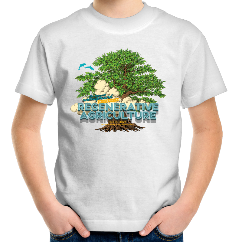 'Tree cloud' AS Colour Kids Youth Crew T-Shirt