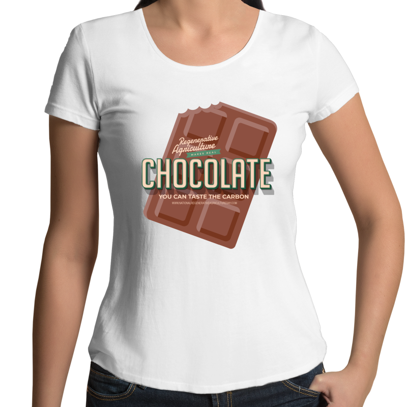 'Choco'  AS Colour Mali - Womens Scoop Neck T-Shirt