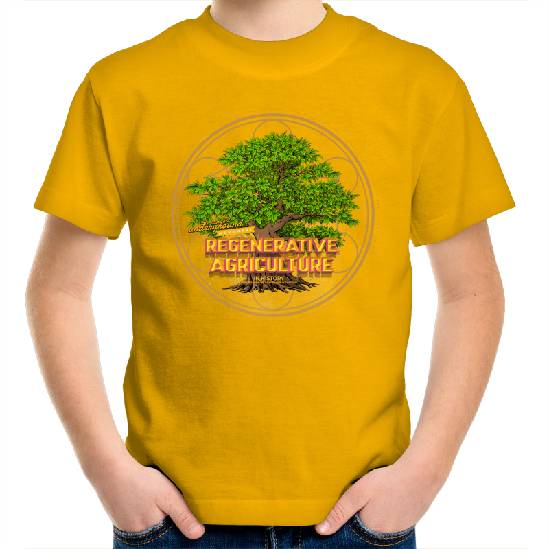 'Tree geometry' AS Colour Kids Youth Crew T-Shirt