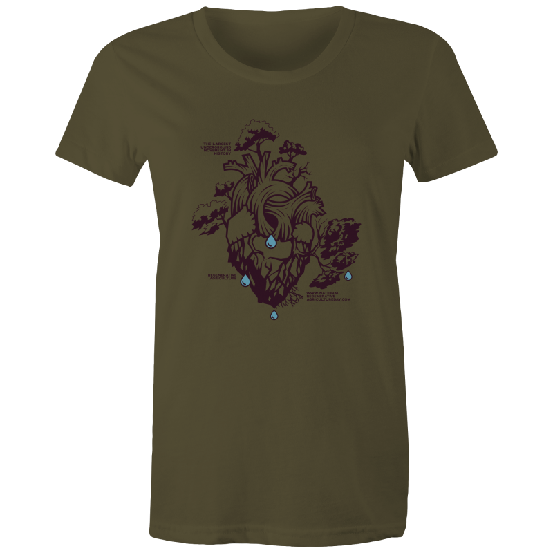 'Stencil' AS Colour - Women's Maple Tee