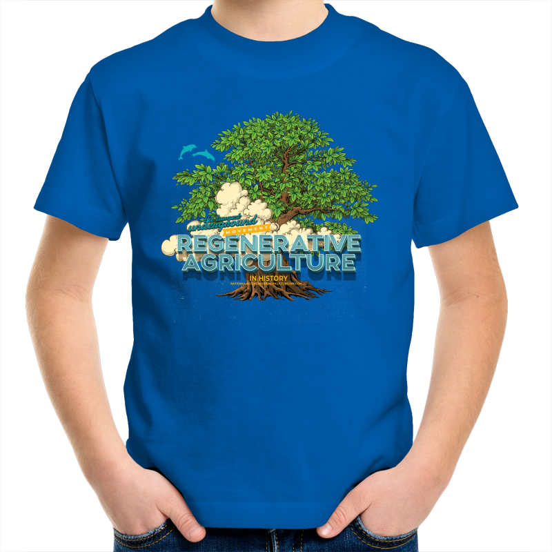 'Tree cloud' AS Colour Kids Youth Crew T-Shirt