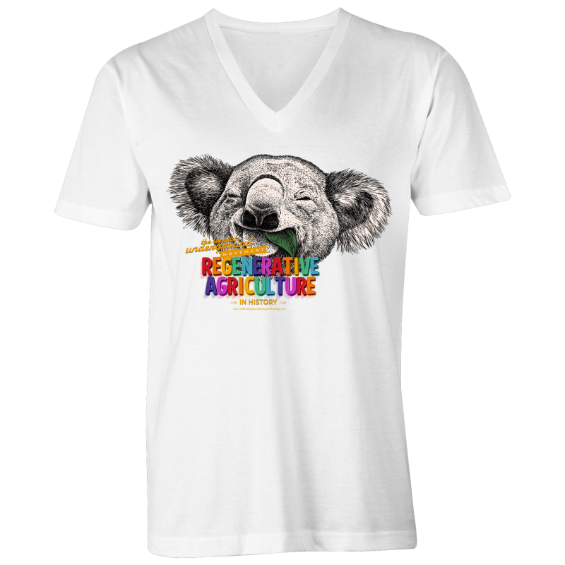 'Koala' AS Colour Tarmac - Mens V-Neck Tee