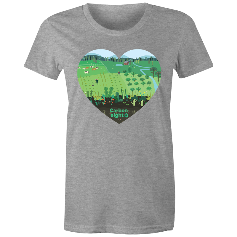 CARBONHEART - AS Colour Wafer - Womens Crew T-Shirt