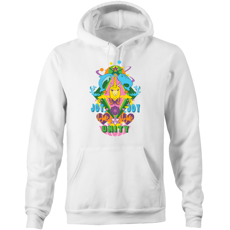 'Lama' AS Colour Stencil - Pocket Hoodie Sweatshirt