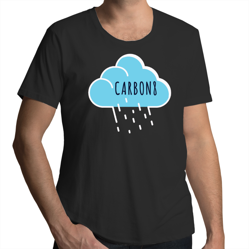 'Cloud' AS Colour Shadow - Mens Scoop Neck T-Shirt