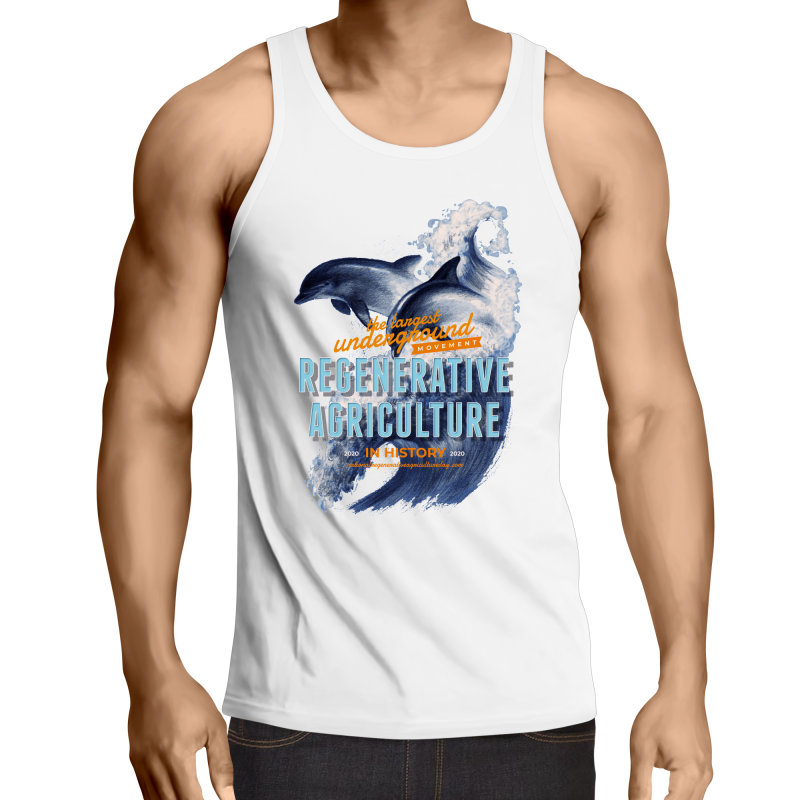 ' Dolphins'  AS Colour Lowdown - Mens Singlet Top