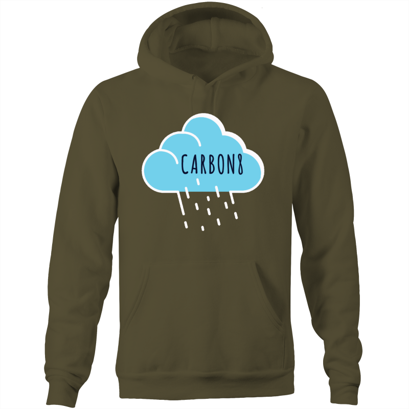 'Cloud' AS Colour Stencil - Pocket Hoodie Sweatshirt