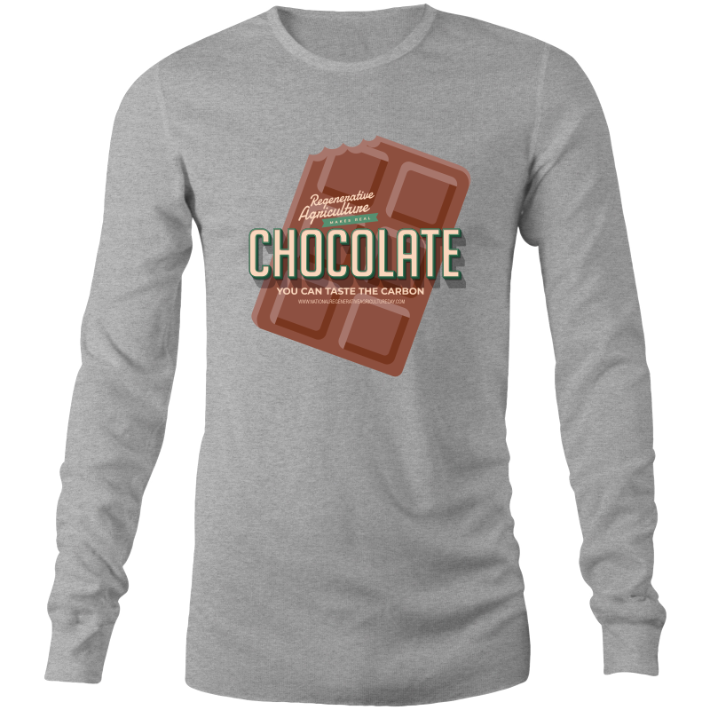 'Choco' AS Colour Base - Mens Long Sleeve T-Shirt