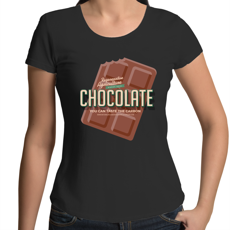 'Choco'  AS Colour Mali - Womens Scoop Neck T-Shirt