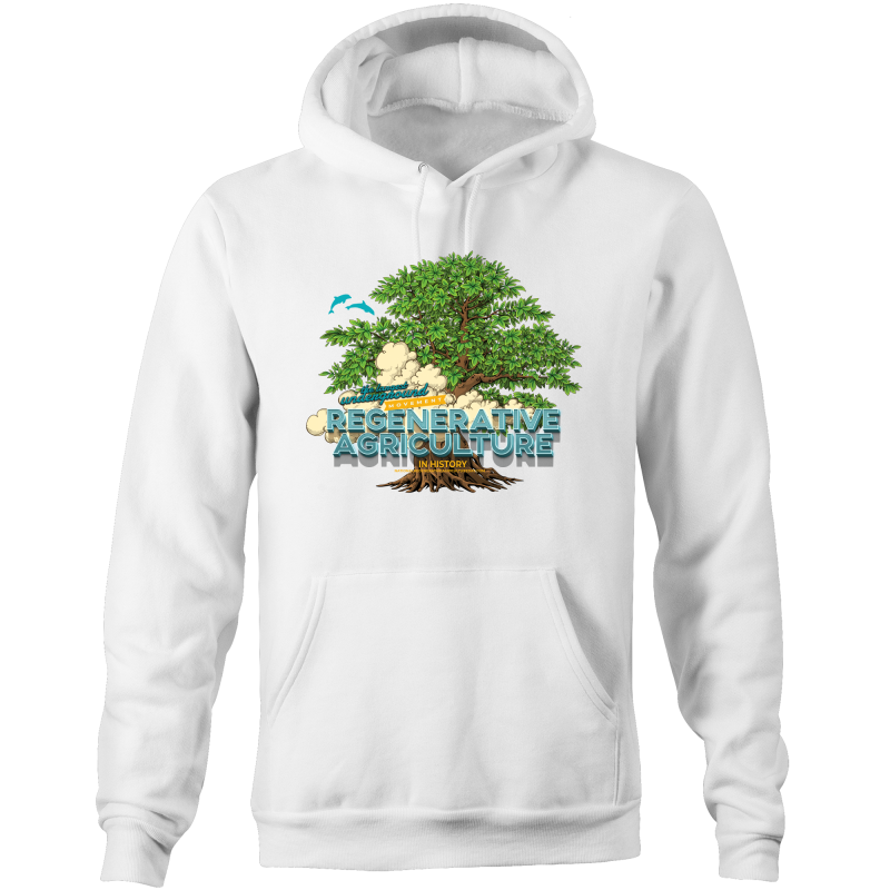 'Tree cloud' AS Colour Stencil - Pocket Hoodie Sweatshirt