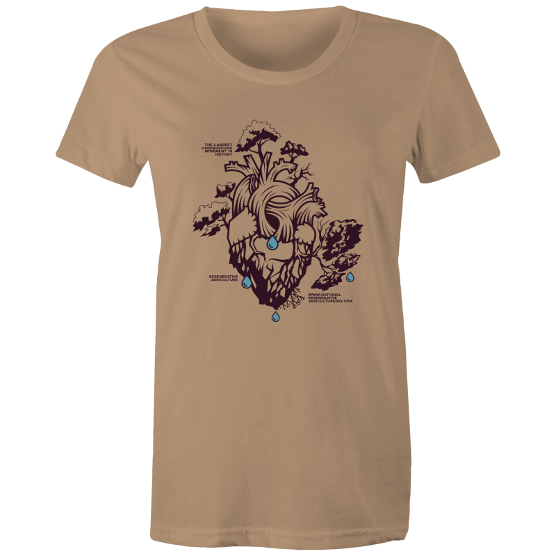 'Stencil' AS Colour - Women's Maple Tee