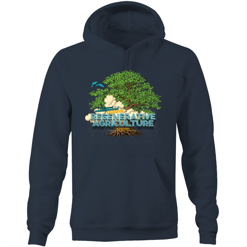 'Tree cloud' AS Colour Stencil - Pocket Hoodie Sweatshirt