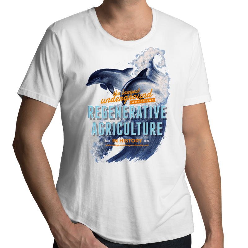 'Dolphins' AS Colour Shadow - Mens Scoop Neck T-Shirt