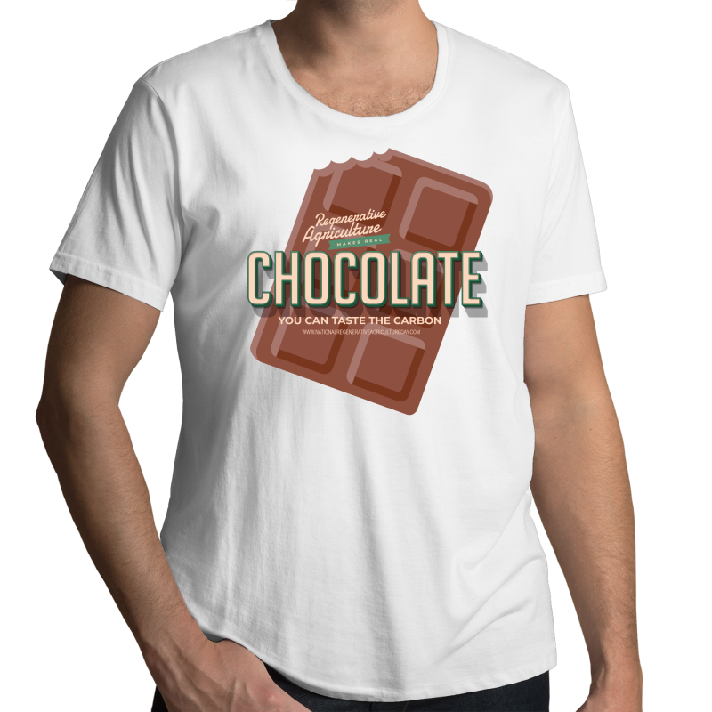 'Choco' AS Colour Shadow - Mens Scoop Neck T-Shirt