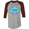 'Cloud' AS Colour Raglan - 3/4 Sleeve T-Shirt