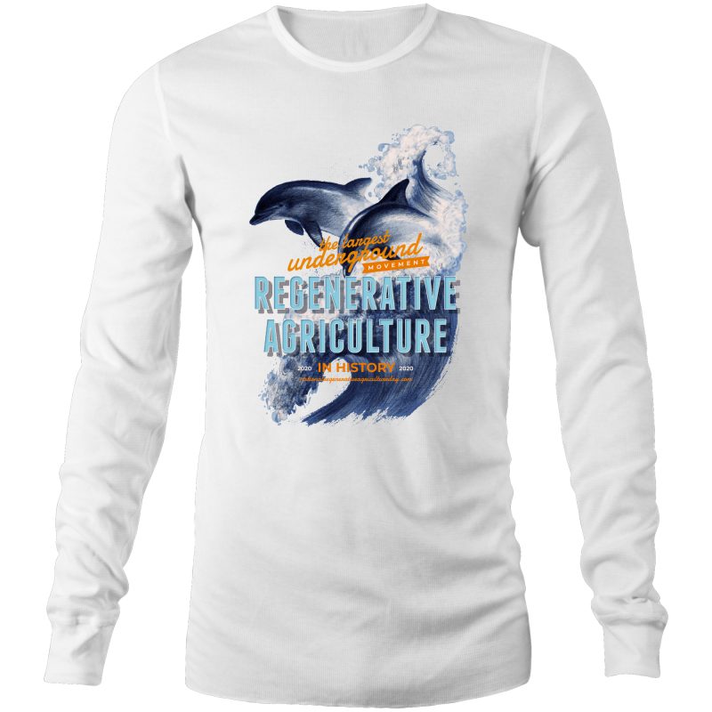 ' Dolphins'  AS Colour Base - Mens Long Sleeve T-Shirt