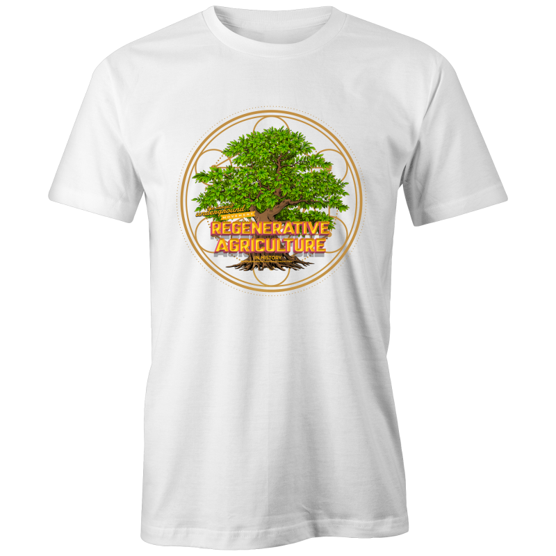 'Tree geometry' Etiko - Unisex Fairtrade Organic Crew Tee