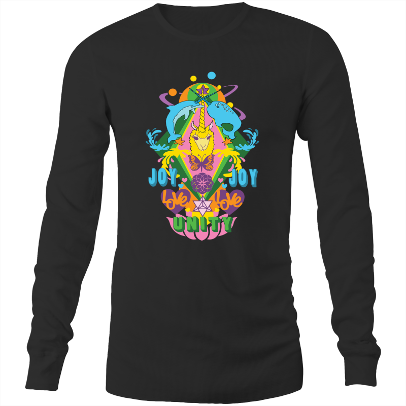 'Lama' AS Colour Base - Mens Long Sleeve T-Shirt