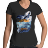 ' Dolphins'  AS Colour Bevel - Womens V-Neck T-Shirt