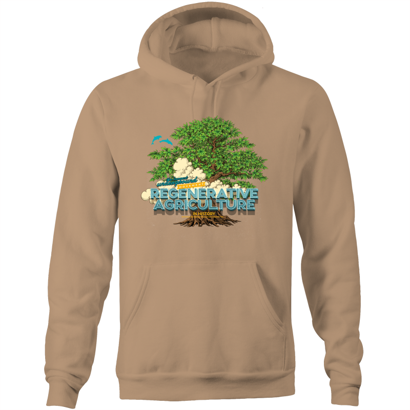 'Tree cloud' AS Colour Stencil - Pocket Hoodie Sweatshirt