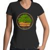 'Tree geometry' AS Colour Bevel - Womens V-Neck T-Shirt