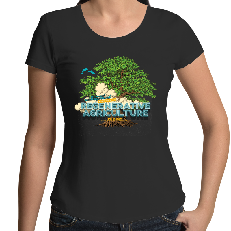 'Tree cloud' AS Colour Mali - Womens Scoop Neck T-Shirt