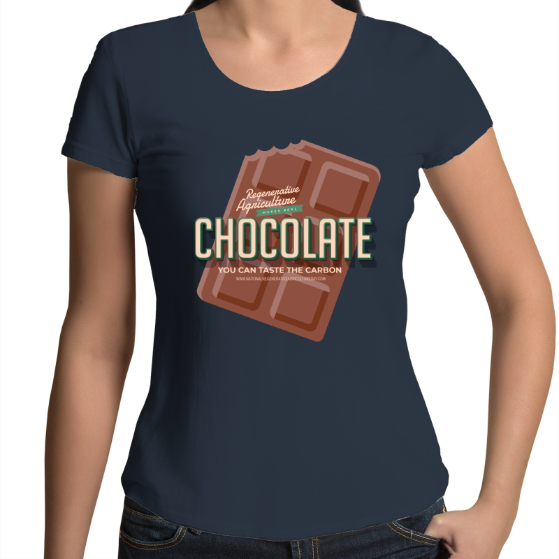 'Choco' AS Colour Mali - Womens Scoop Neck T-Shirt