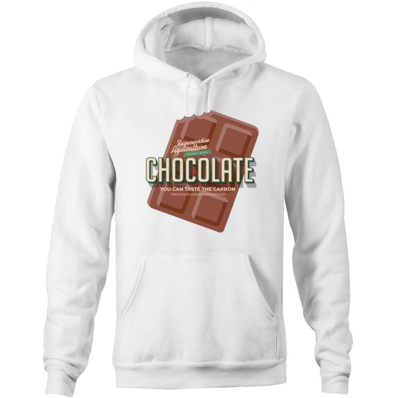 'Choco' AS Colour Stencil - Pocket Hoodie Sweatshirt