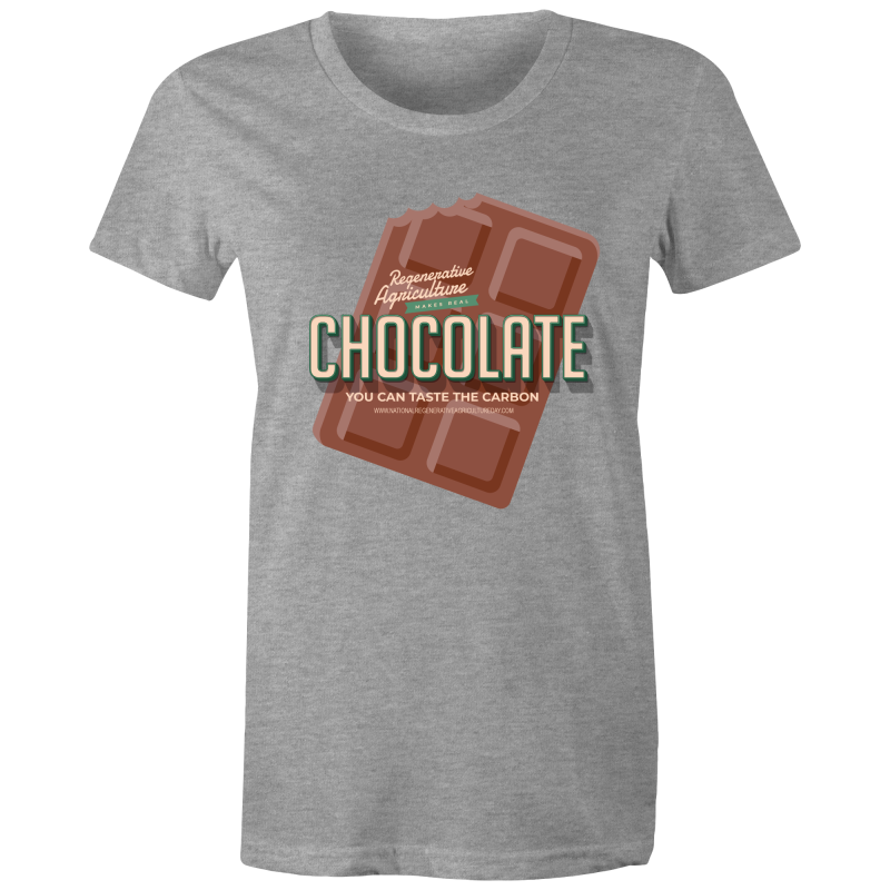 'Choco' AS Colour Wafer - Womens Crew T-Shirt