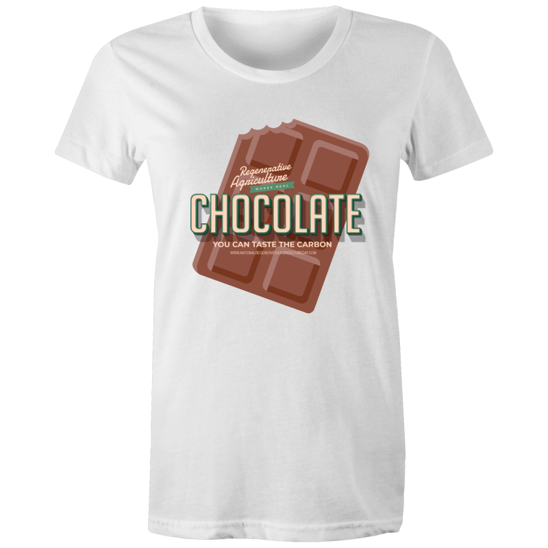 'Choco' AS Colour Wafer - Womens Crew T-Shirt