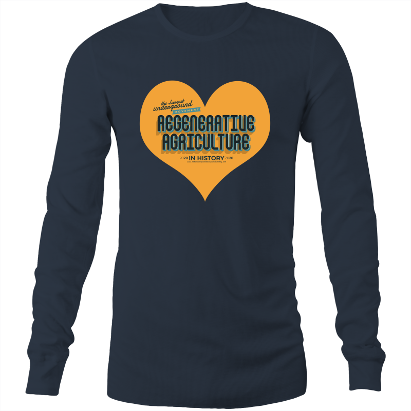 'Heart' AS Colour Base - Mens Long Sleeve T-Shirt