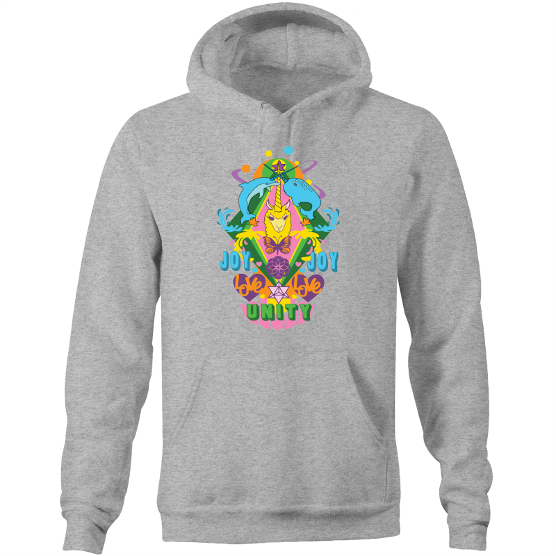 'Lama' AS Colour Stencil - Pocket Hoodie Sweatshirt