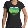 CARBONHEART -  AS Colour Bevel - Womens V-Neck T-Shirt