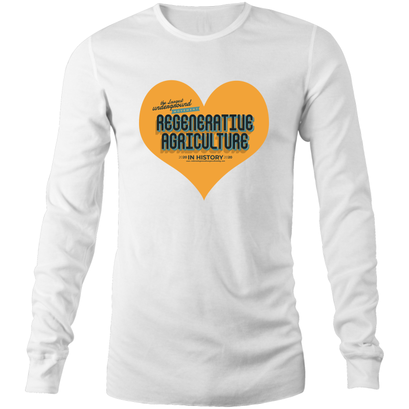 'Heart' AS Colour Base - Mens Long Sleeve T-Shirt