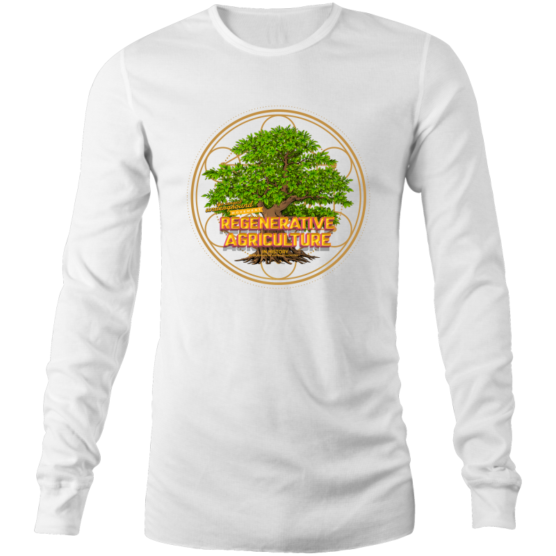 'Tree geometry' AS Colour Base - Mens Long Sleeve T-Shirt