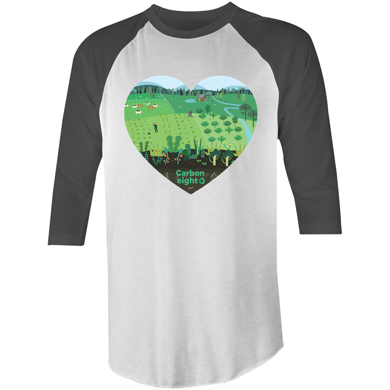 CARBONHEART - AS Colour Raglan - 3/4 Sleeve T-Shirt