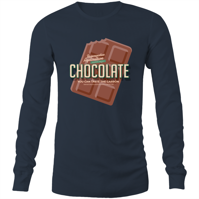 'Choco' AS Colour Base - Mens Long Sleeve T-Shirt