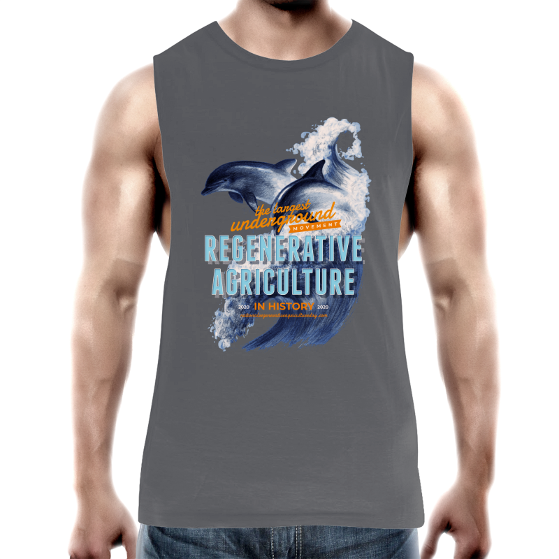 'Dolphins' AS Colour Barnard - Mens Tank Top Tee